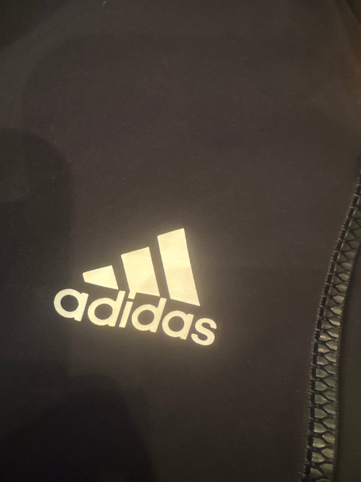 Adidas Black and White Zip-Up Sports Jacket with Logo