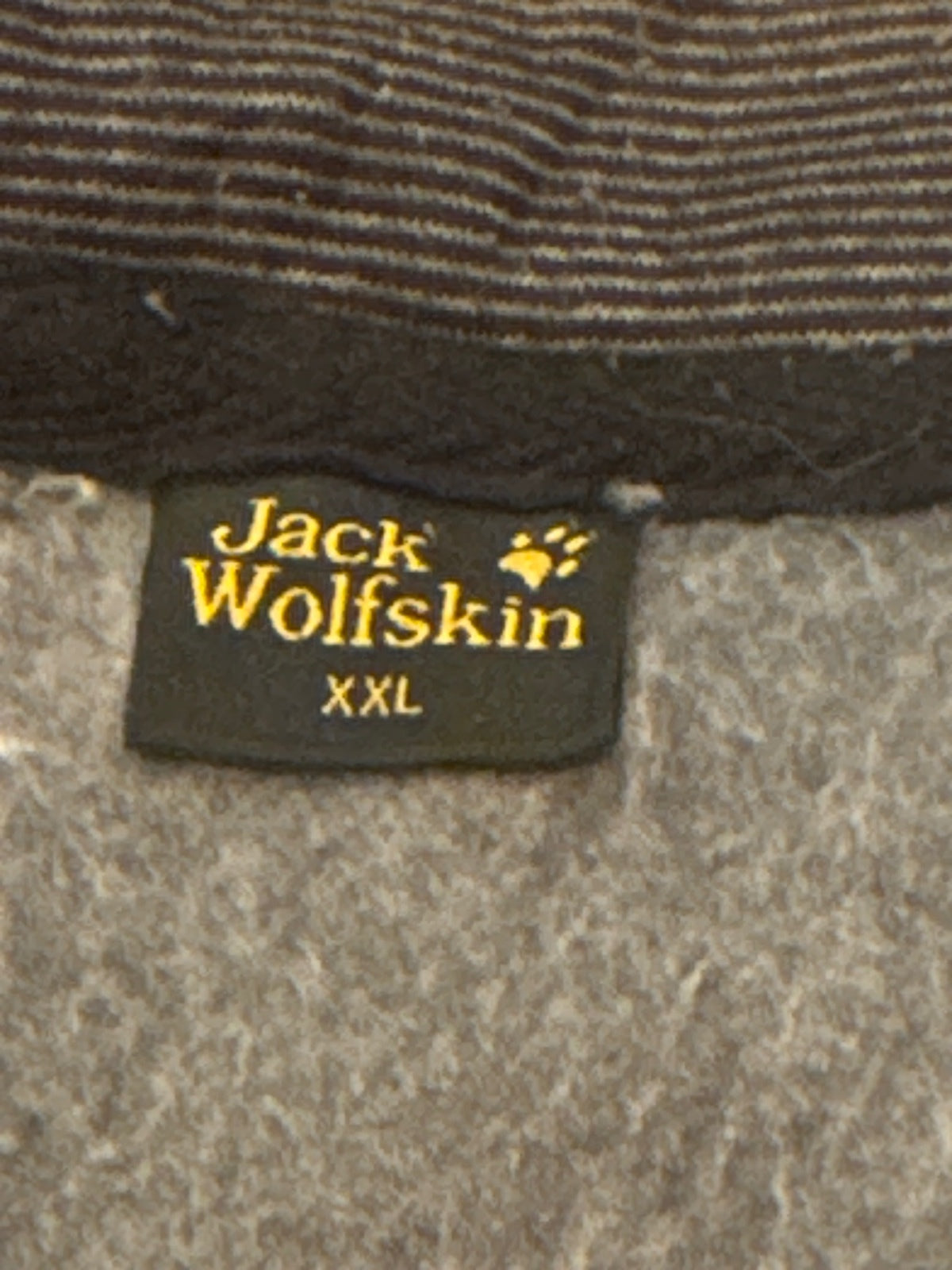 Jack Wolfskin Men's XXL Grey Full Zip Fleece Jacket