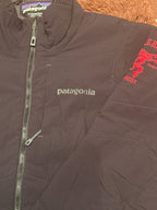 Patagonia Women's Small Black Jacket with Fireball Whisky Em