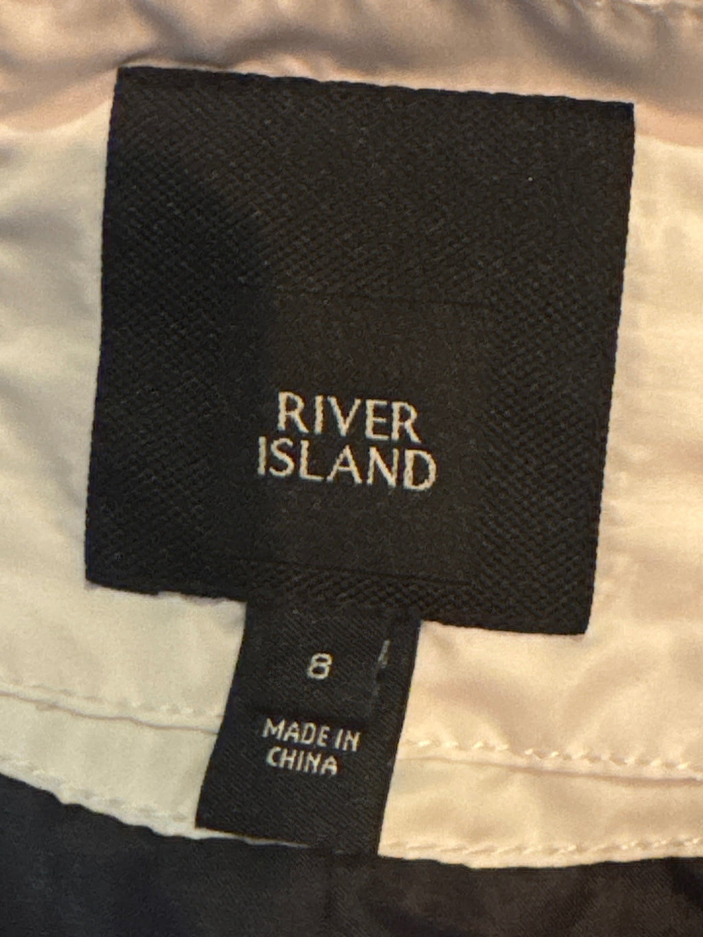 River Island Women's Black and White Quilted Hooded Jacket, - detail image 6