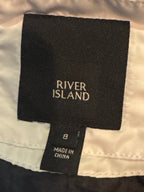 River Island Women's Black and White Quilted Hooded Jacket, - detail image 6