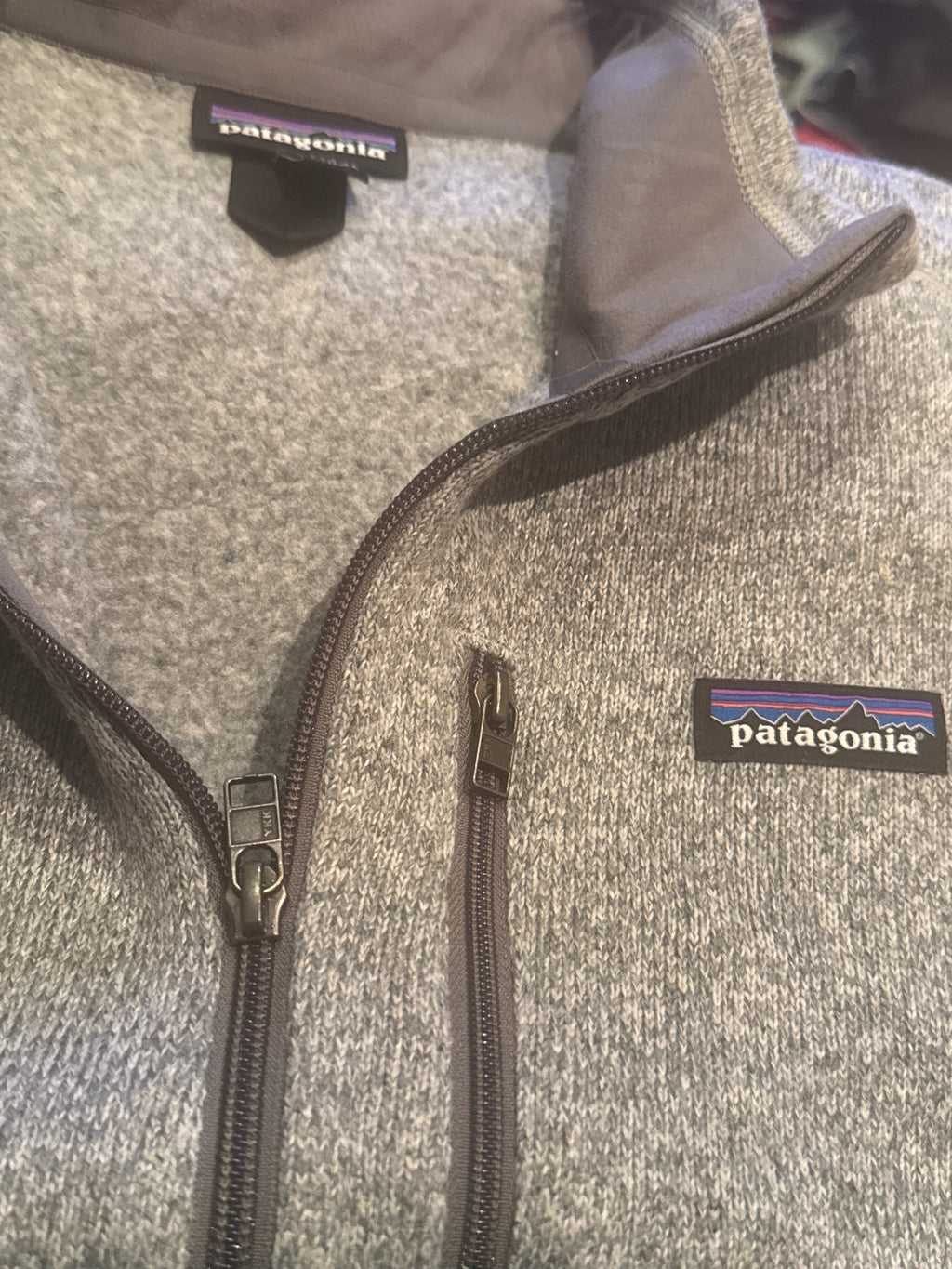 Patagonia Men's Gray Sleeveless Fleece Vest with Zipper Pock