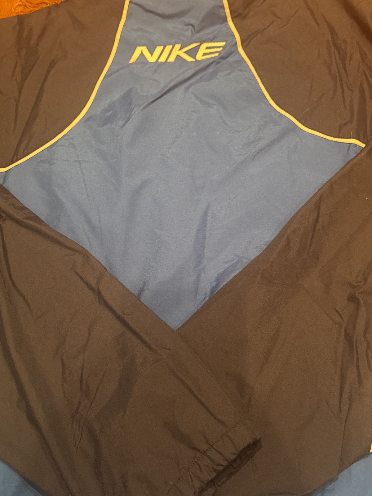 Vintage Nike Blue and Navy Lightweight Windbreaker Jacket