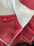 Puma Pink & White Zip-Up Track Jacket - Size 12, product image 6 of 7