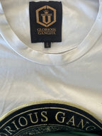 Glorious Gangsta White Black & Gold Logo T-Shirt - L, product image 4 of 4