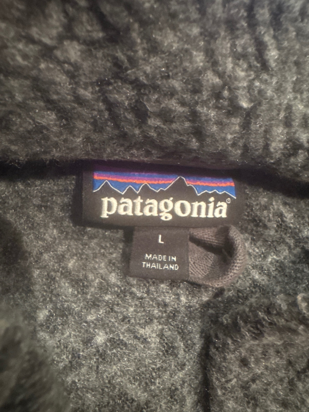 Patagonia Gray Fleece Zip-Up Jacket Size Large