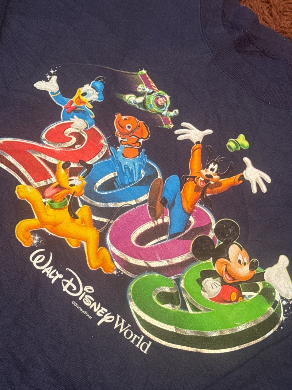 Vintage US made Walt Disney World 2009 Navy Blue Sweatshirt