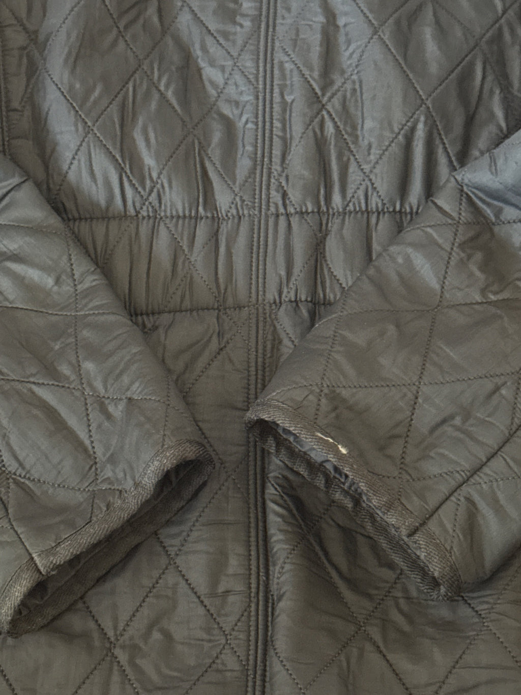Barbour Black Quilted Jacket with Snap Buttons - Size 14, product image 5 of 10