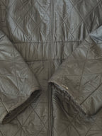 Barbour Black Quilted Jacket with Snap Buttons - Size 14, product image 5 of 10