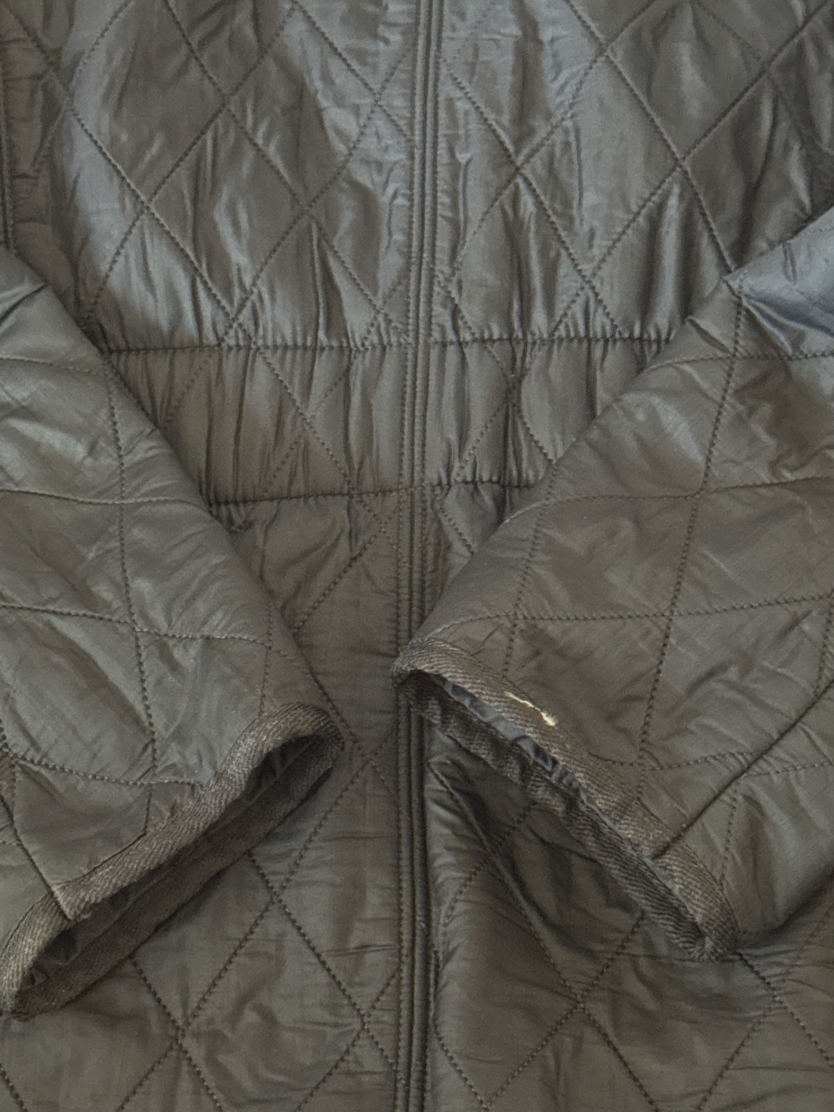 Barbour Black Quilted Jacket with Snap Buttons - Size 14, product image 5 of 10
