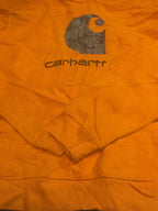 Carhartt Orange Hooded Sweatshirt with Logo Large (14-16)