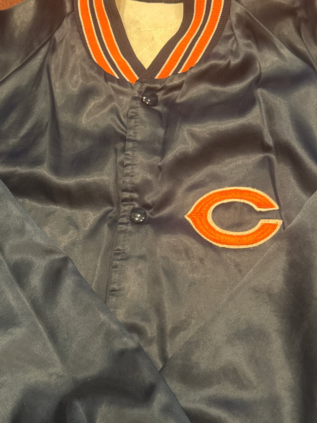 Vintage Chicago Bears Satin Bomber Jacket - detail image 2