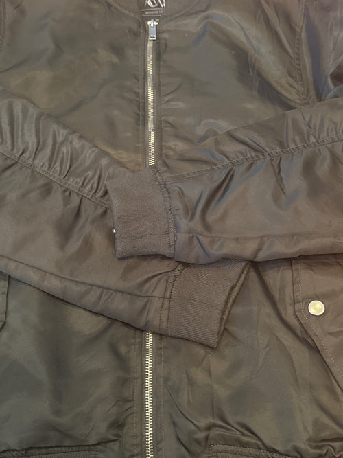 ATW85 Authentic Casual Wear Black Bomber Jacket Medium - detail image 2
