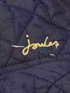 Joules navy quilted jacket UK size 8 with gold-tone buttons - product photograph 6 of 11