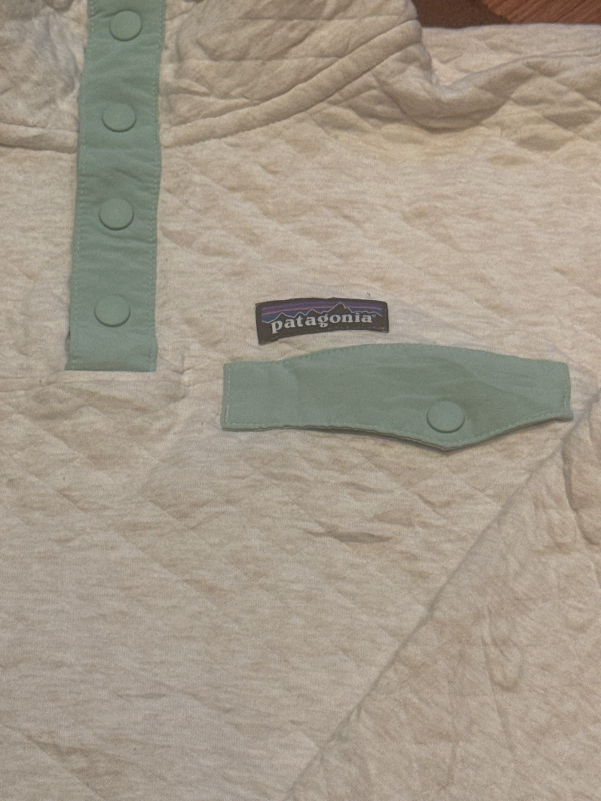 Patagonia Organic Cotton Quilted Pullover Jumper Size S