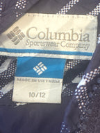Columbia Kids' Blue Plaid Winter Jacket with Faux Fur Hood,