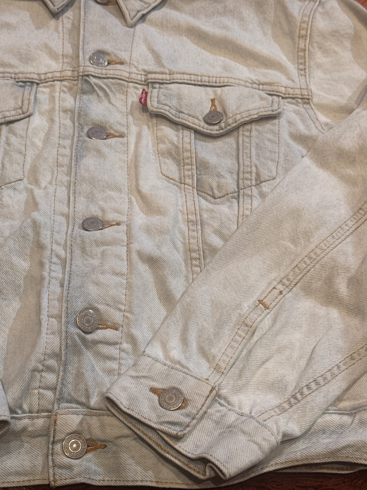 Levi's Light Wash Denim Jacket with Embroidered Back