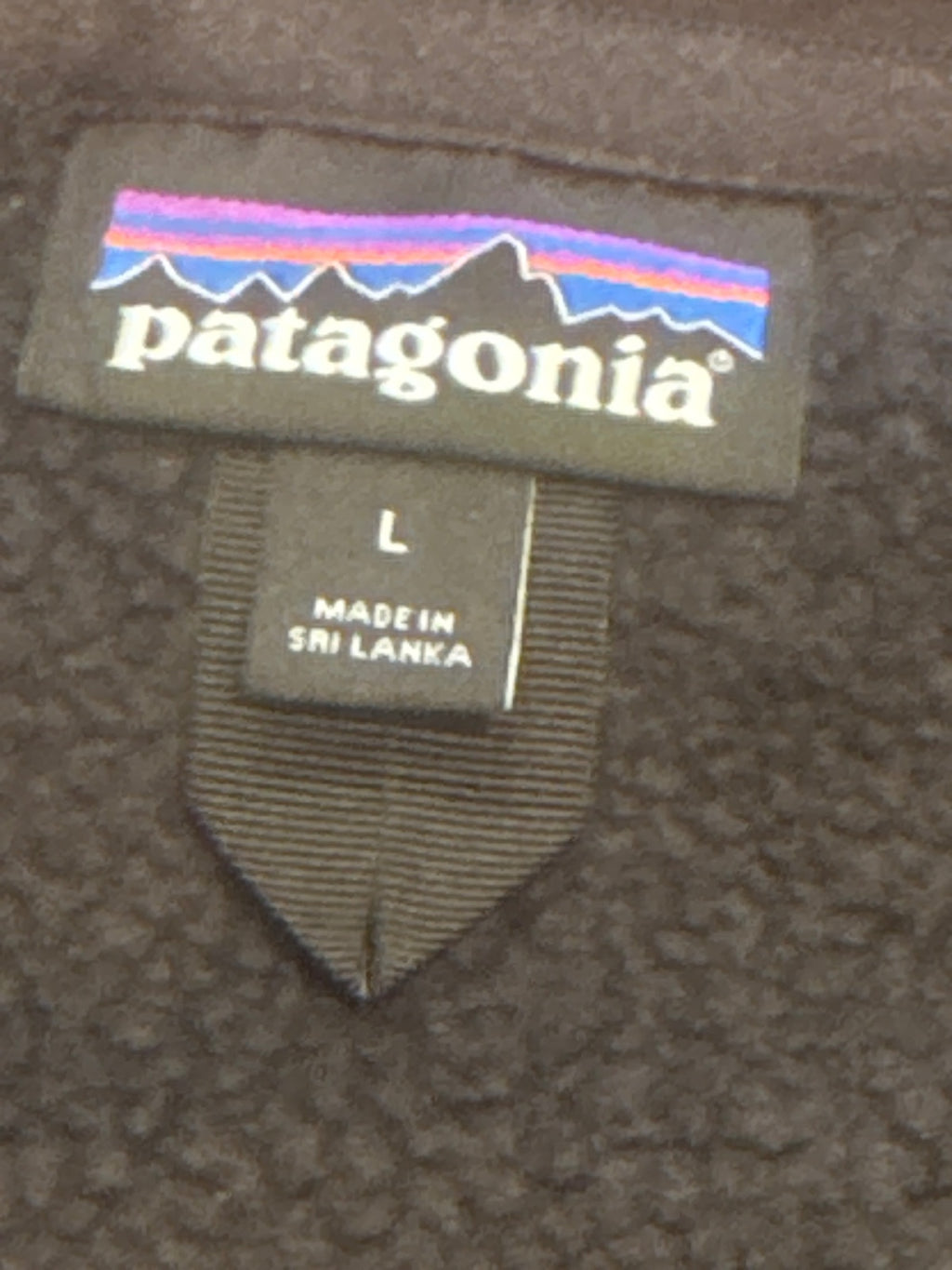 Patagonia Men's Black Half-Zip Fleece Pullover Size L