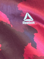 Reebok Red and Black Patterned Hooded Zip-Up Jacket XXL