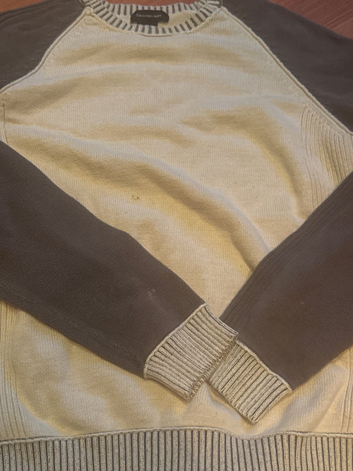 Calvin Klein Jeans Two-Tone Knit Sweater Large - detail image 2