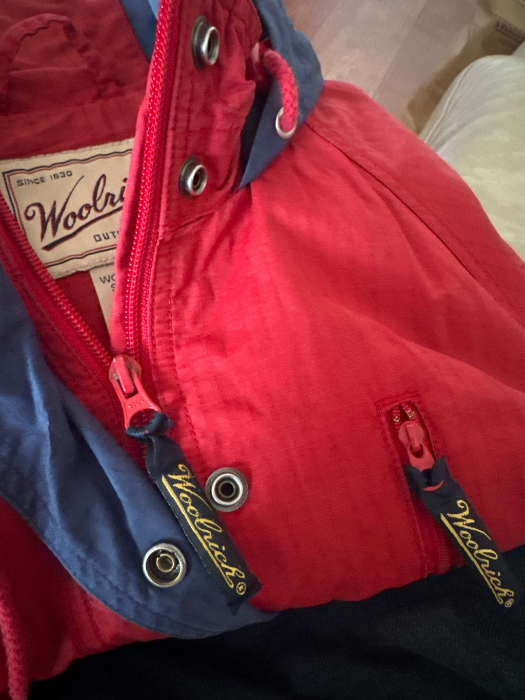 Woolrich Women's Small Red Outdoor Hooded Jacket - detail image 7