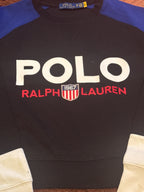 Polo Ralph Lauren black blue and white crewneck sweatshirt XS, product image 2 of 6