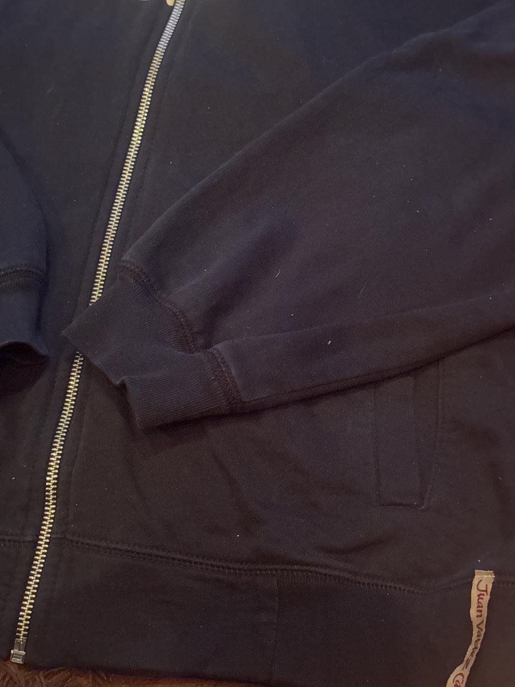 Juan Valdez Café Black Zip-Up Hoodie with Patterned Hood L - detail image 4