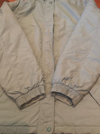 L.L.Bean light green hooded winter jacket with front zip, hood and elastic cuffs – garment photo 3 of 10