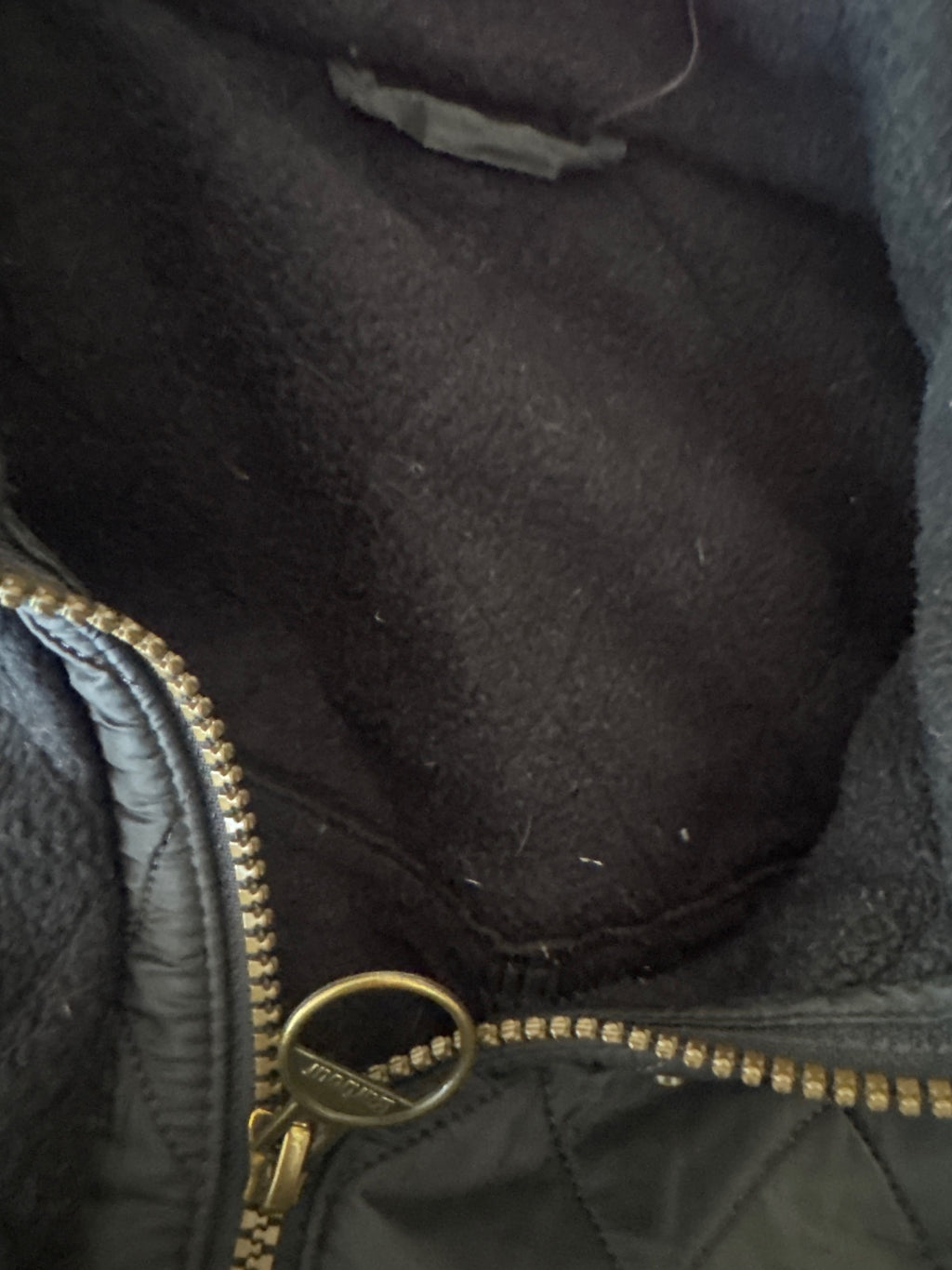 Barbour Black Quilted Jacket with Snap Buttons - Size 14, product image 7 of 10