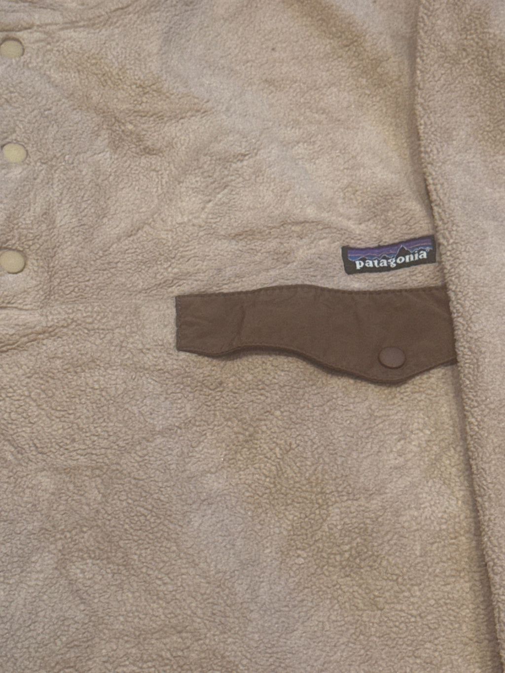 Patagonia Synchilla Men's Large Beige Fleece Pullover