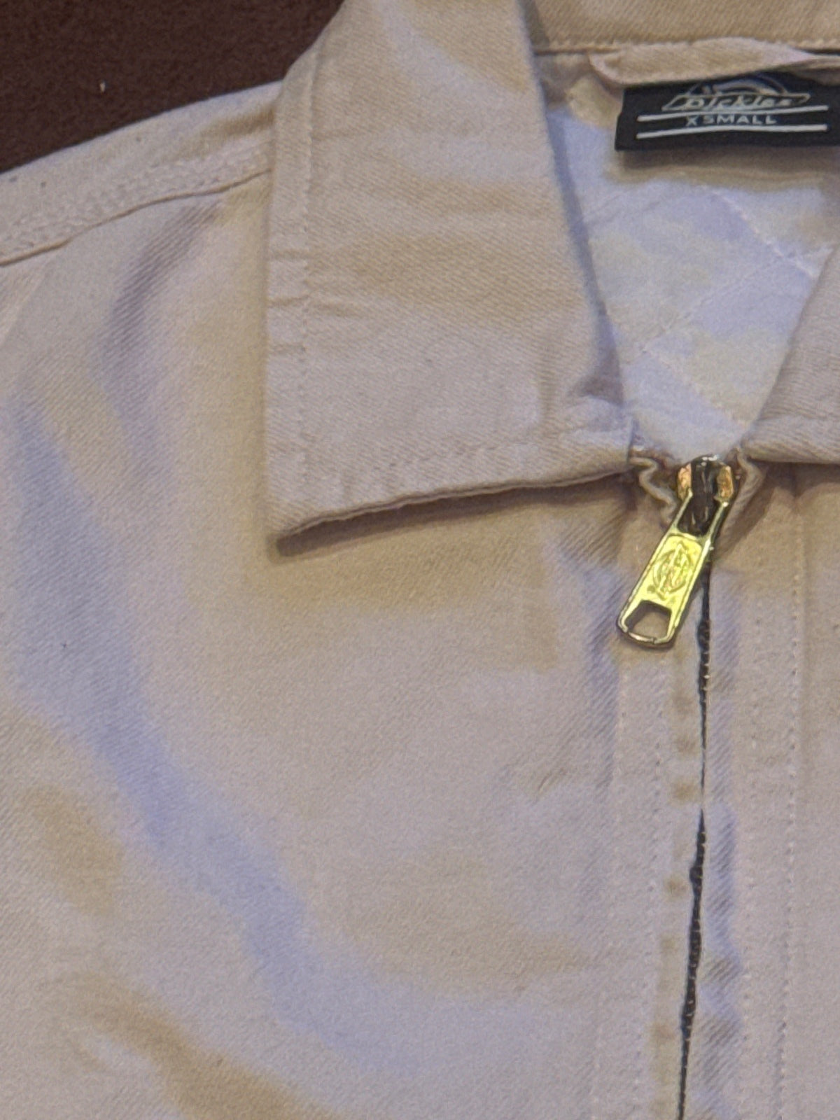 Dickies women's pale pink zip-up work jacket XS, listing photo 4 of 9