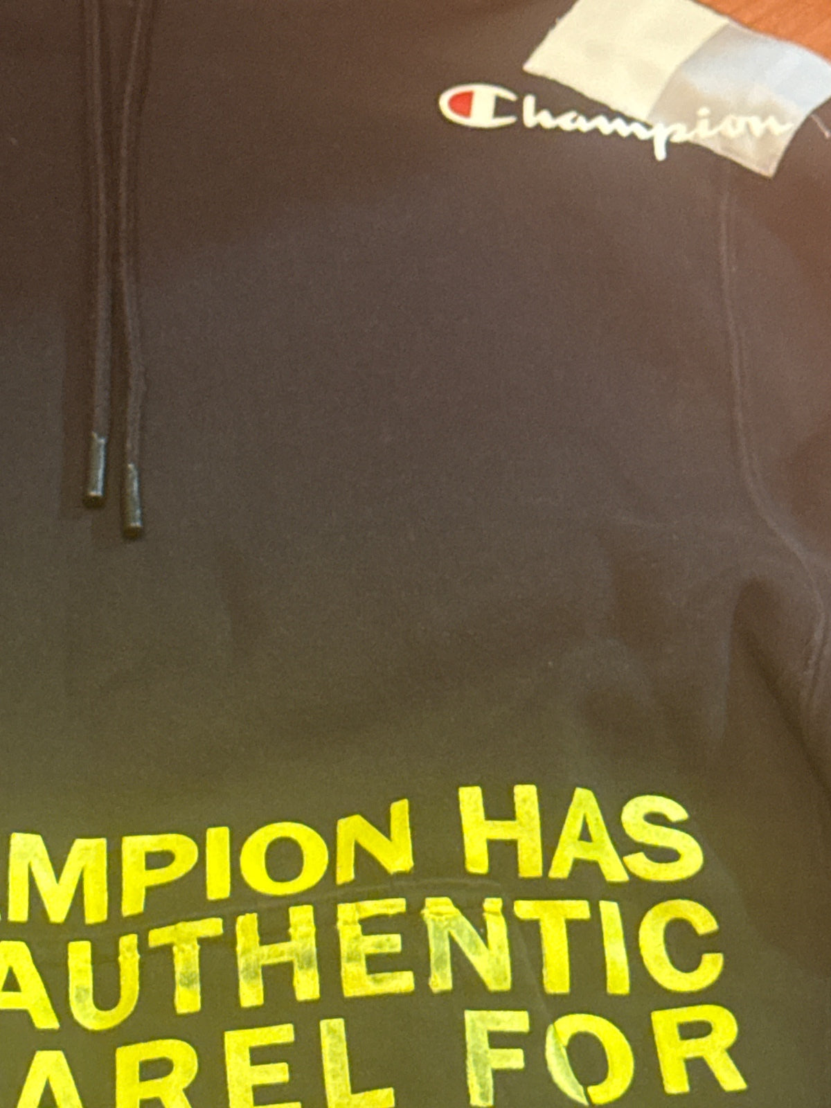 Champion Black Graphic Pullover Hoodie Small – product photograph 3 of 7