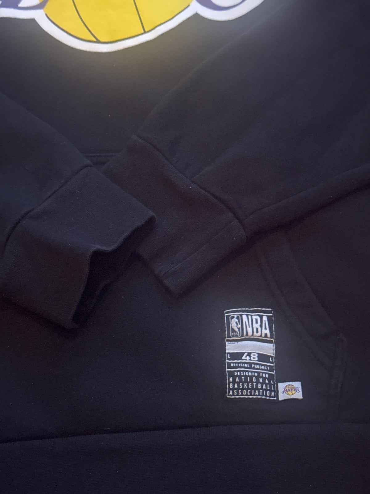Los Angeles Lakers Black Hoodie with LeBron James 6 Print - detail image 3