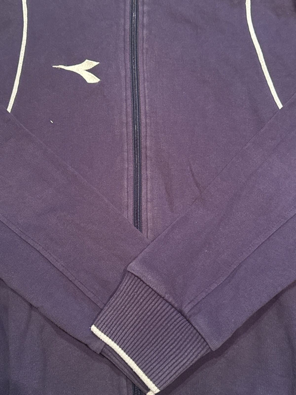 Diadora Purple Zip-Up Sports Jacket Size L - detail image 2