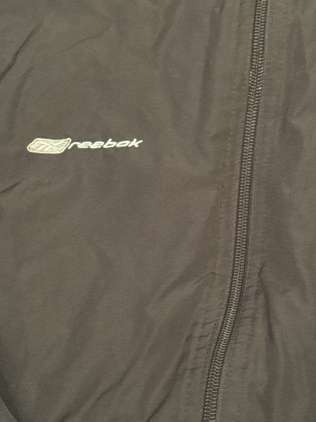 Vintage silver label Reebok Black Lightweight Windbreaker