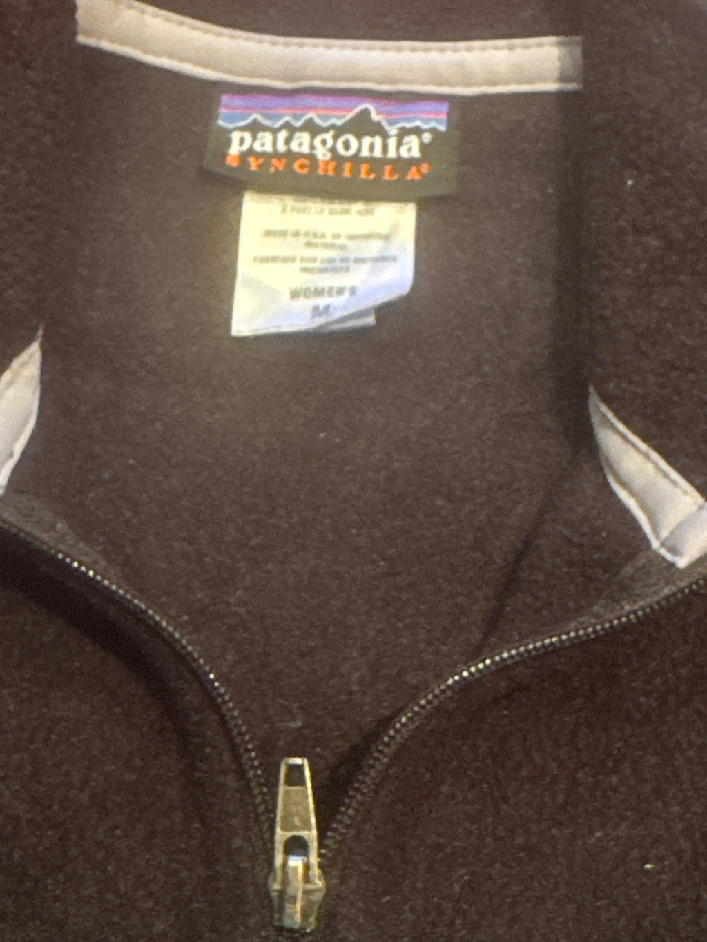 Patagonia Synchilla Women's Medium Black Fleece Madenin USA