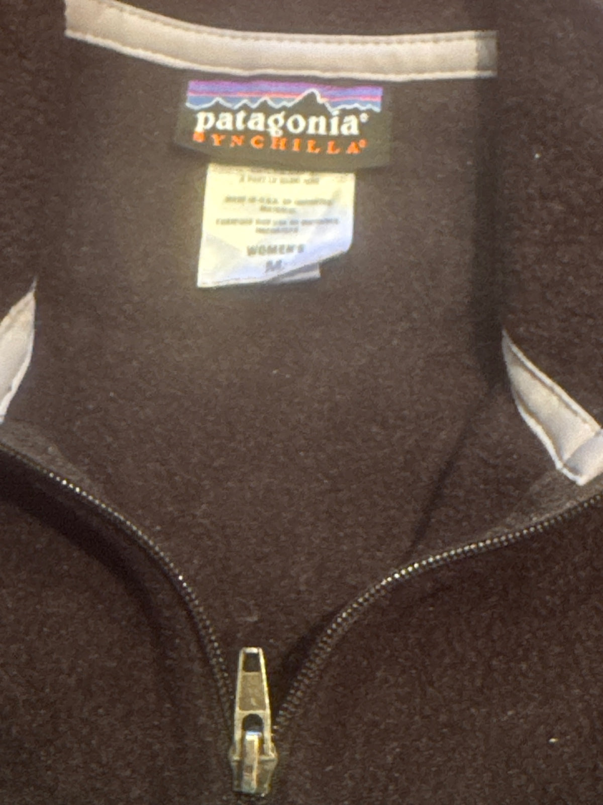 Patagonia Synchilla Women's Medium Black Fleece Madenin USA