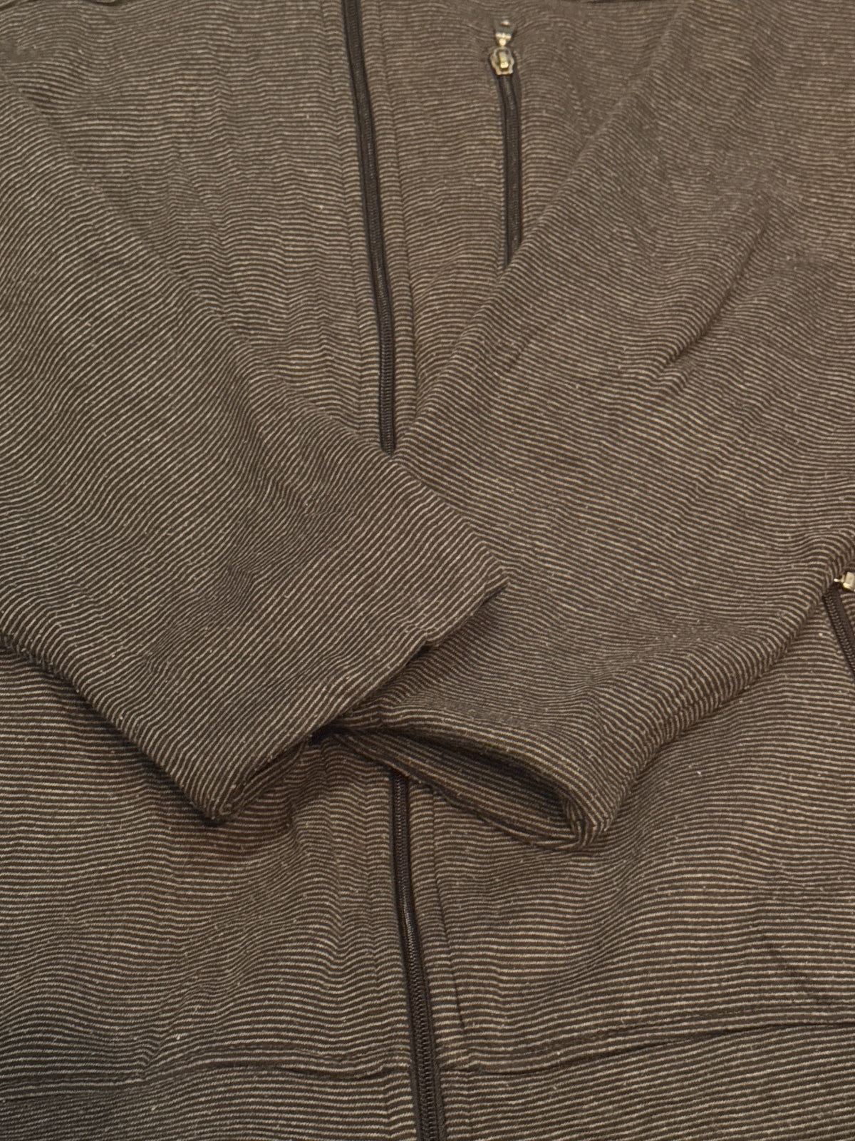 Jack Wolfskin Men's XXL Grey Full Zip Fleece Jacket