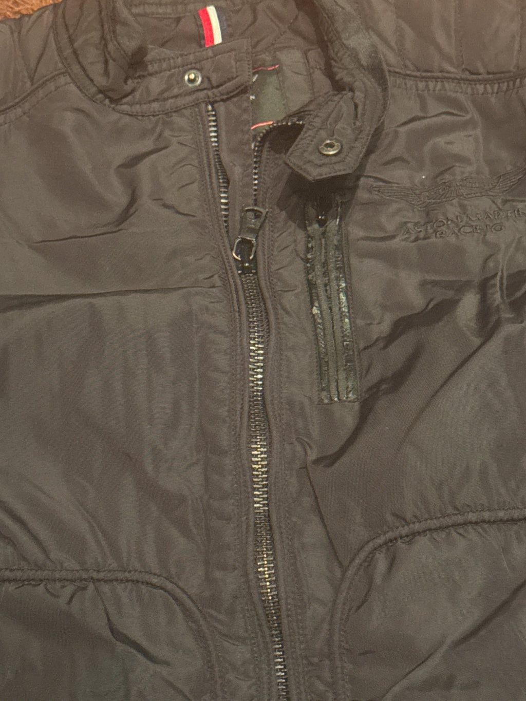 Aston Martin Racing Black Zip-Up Jacket Size XS