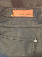 Boss Orange Black Coated Skinny trousers