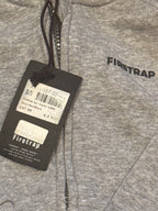 Firetrap Grey Marl Zip-Up Hooded Sweatshirt – product photograph 3 of 4