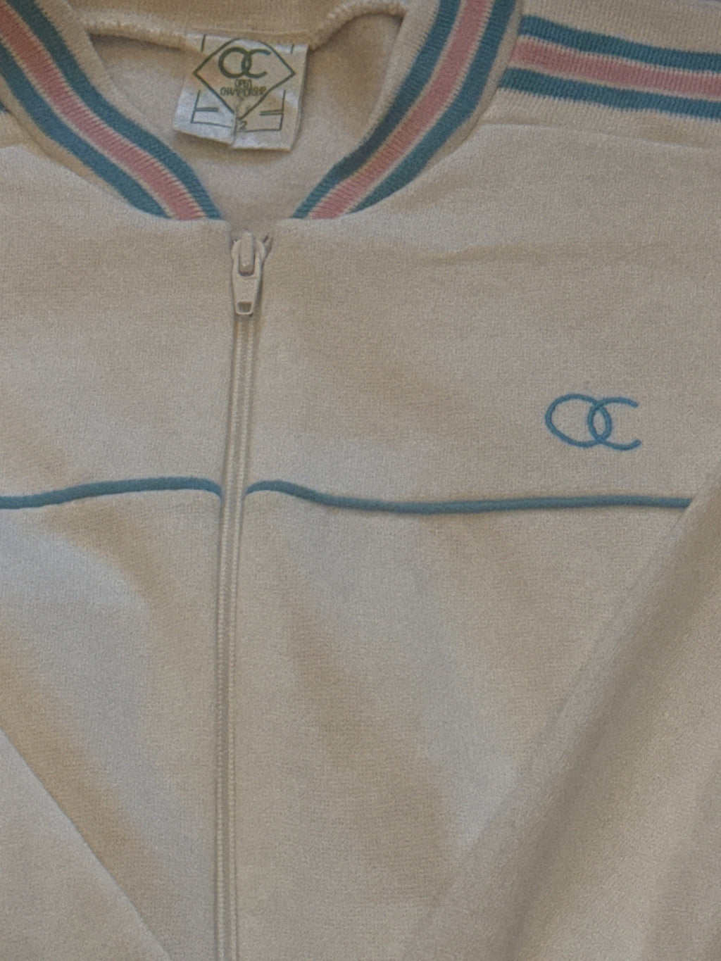 Vintage ladies Open Champions tennis White Zip-Up Jacket - detail image 2