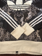 Adidas Black & White Patterned Track Jacket - Size 38, product image 8 of 9