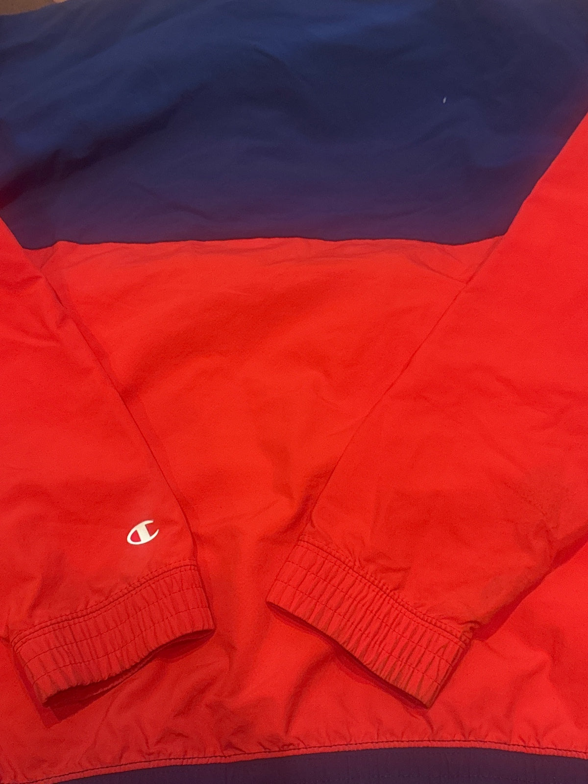 Champion Colorblock Pullover Windbreaker Jacket Medium - detail image 5