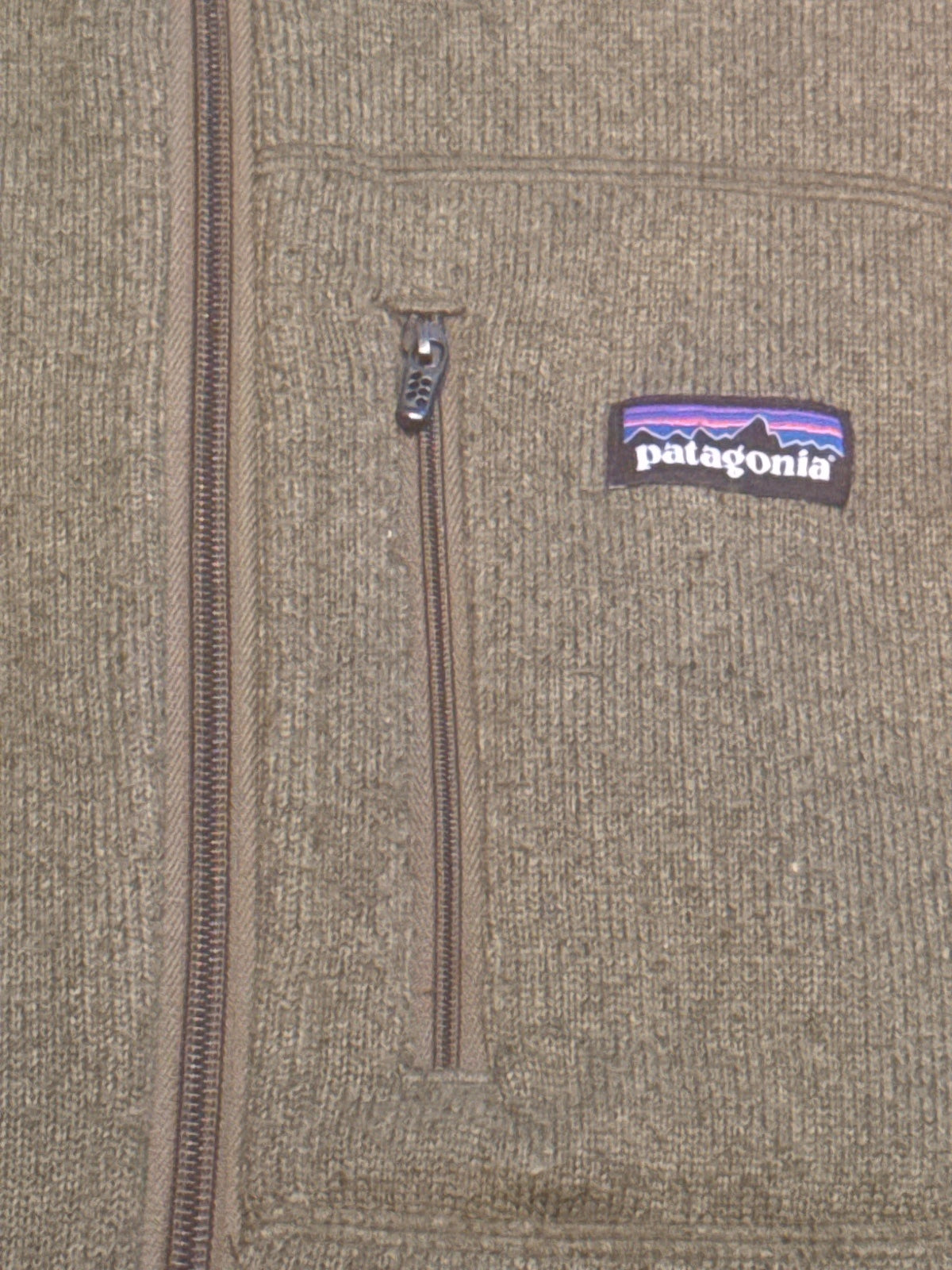 Patagonia Men's Fleece Vest Size L Green Polyester