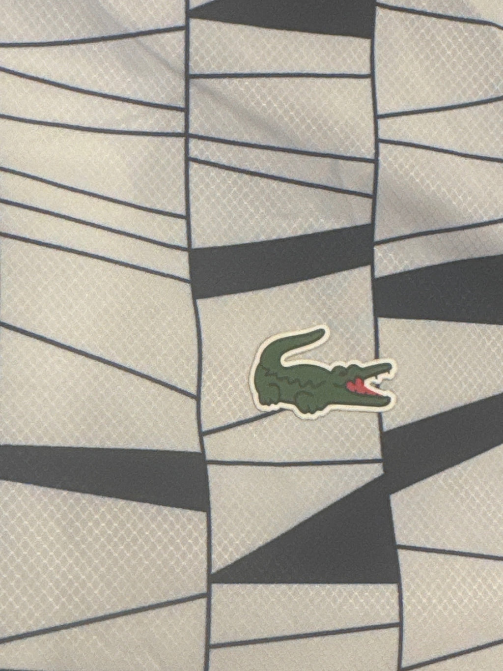 Lacoste Sport Men's Geometric Pattern Hooded Jacket US M FR