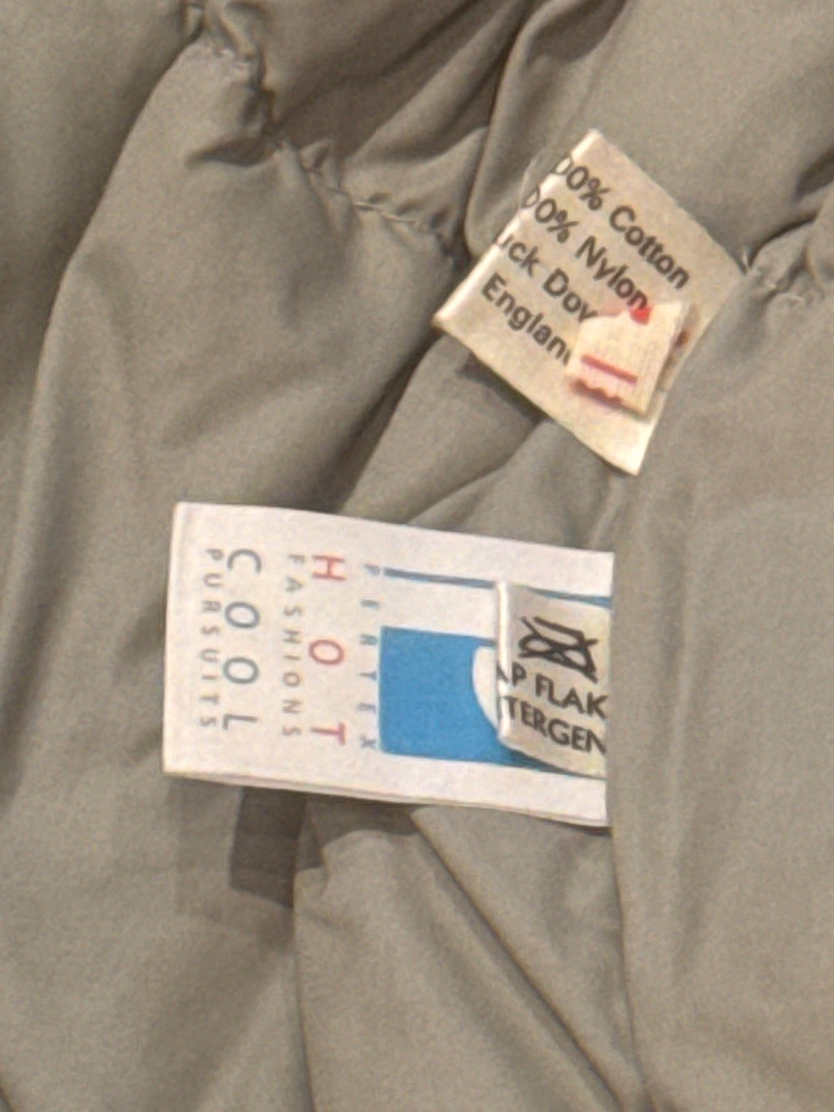 1990s vintage Rab Blue Down Puffer Gilet – product photograph 6 of 10