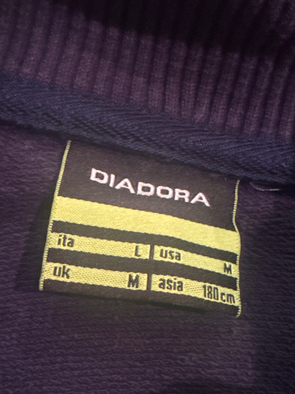 Diadora Purple Zip-Up Sports Jacket Size L - detail image 6