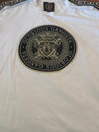 Glorious Gangsta White Black & Gold Logo T-Shirt - L, product image 2 of 4
