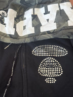 AAPE by A Bathing Ape Black Camo-Hood Zip Hoodie - L, product image 7 of 9